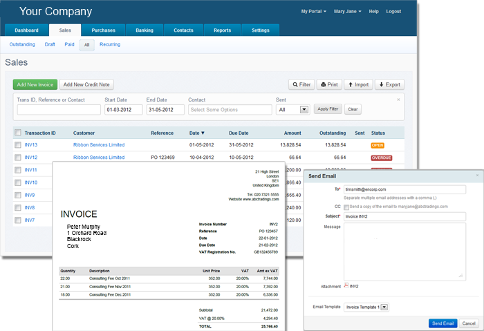 Online Invoicing